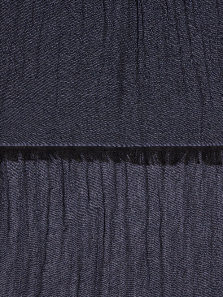 Yarn dyed scarf - null - Dark Gray | Sisley image number 2